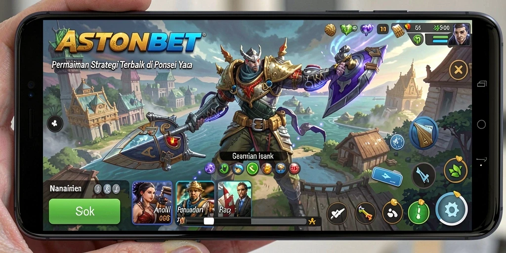 Tampilan menakjubkan dari gameplay strategi di ASTONBET.