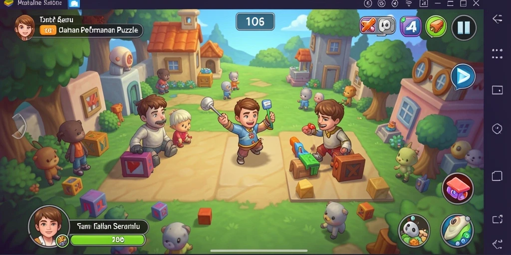 Screenshot D06 menunjukkan gameplay seru dan tantangan puzzle yang menarik.