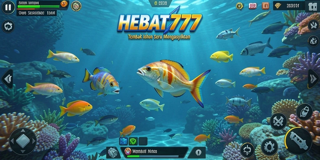 Gameplay seru menembak ikan di HEBAT777.