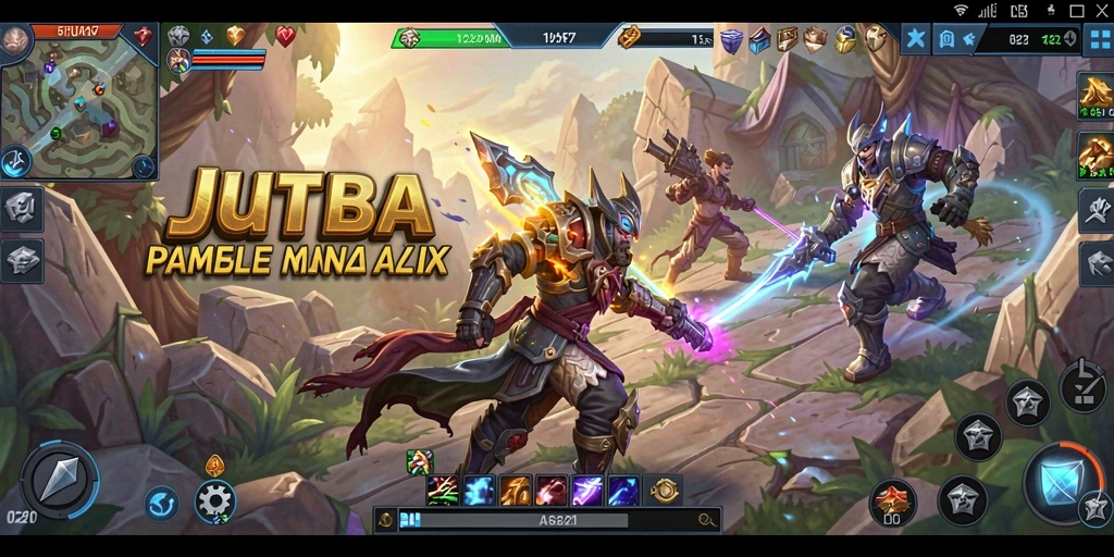 Screenshot JUTA7 menampilkan pertarungan intens antara karakter heroik.