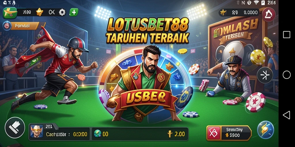 Screenshot LOTUSBET88 menunjukkan gameplay simulasi yang menawan.