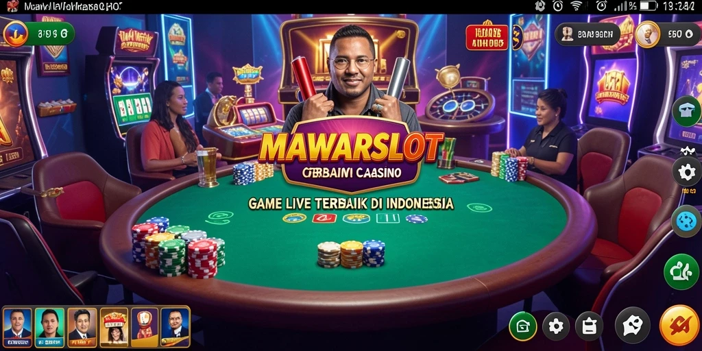 Tampilan gameplay Live Casino MAWARSLOT yang interaktif dan memikat.