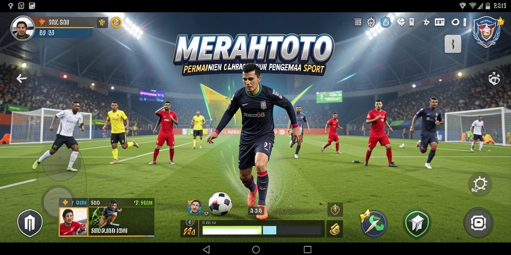 Tangkapan layar gameplay MERAHTOTO yang menampilkan pertandingan olahraga yang seru.