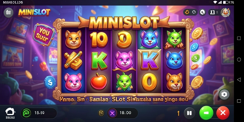 Tampilan menarik dari gameplay MINISLOT yang mendebarkan.