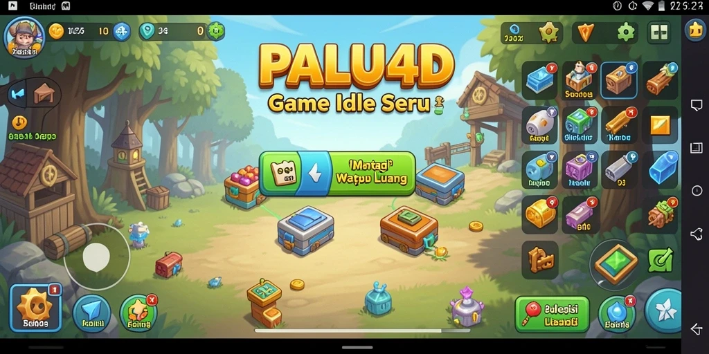 Screenshot utama PALU4D menampilkan gameplay Idle yang menarik dan interaktif.