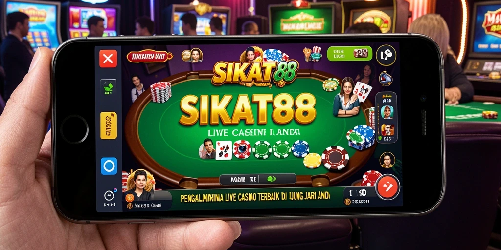 Tampilan gameplay SIKAT88 dengan dealer live yang menarik.