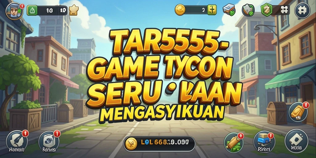 Gameplay seru dalam TAR555 yang menunjukkan pengelolaan bisnis.