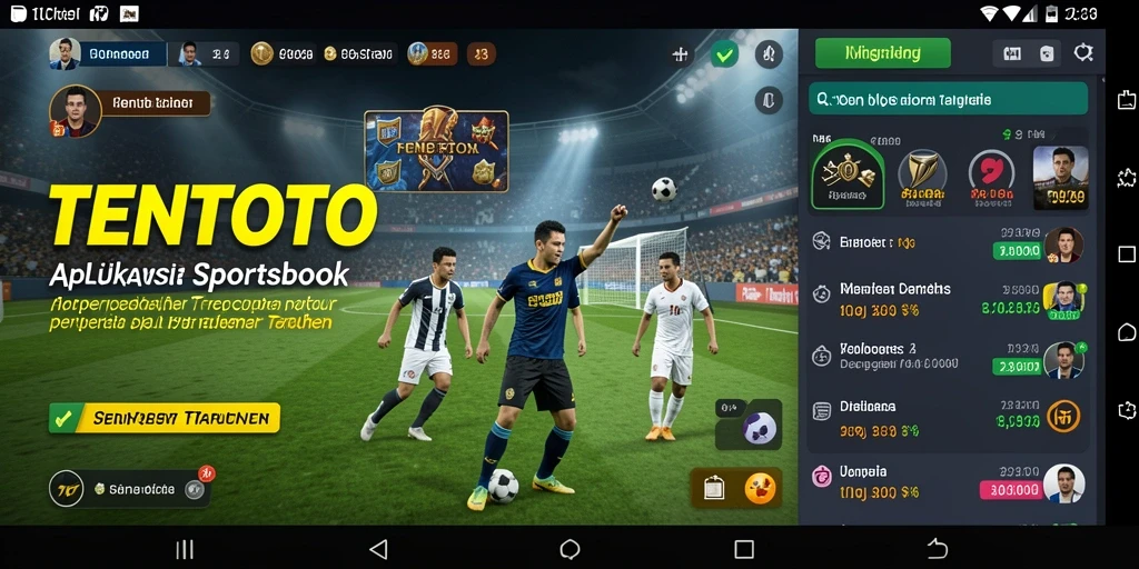 Tampilan menarik dari gameplay Sportsbook TENTOTO yang seru.